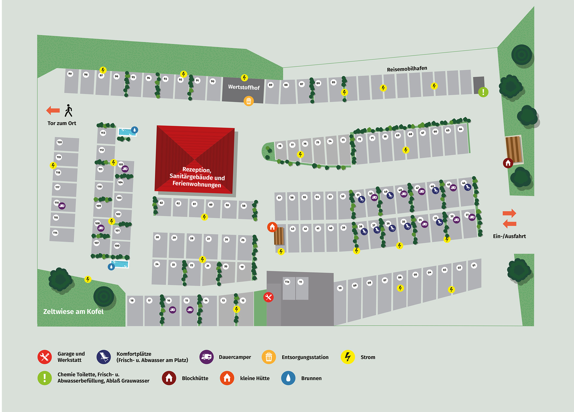 Campingpark Plan