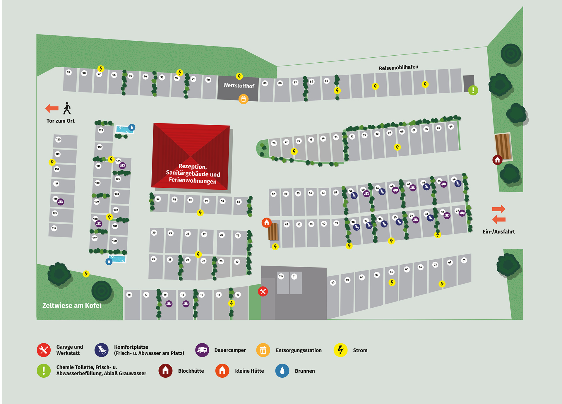 Campingpark Plan